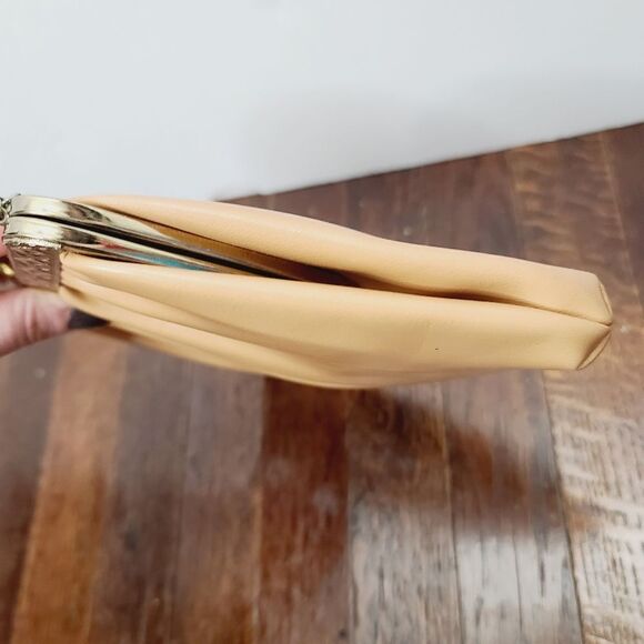 Vintage Tan Metal Chain Link Mini Formal Purse - Picture 10 of 13